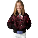 new jersey devils skull bite red black bomber jacket best selling