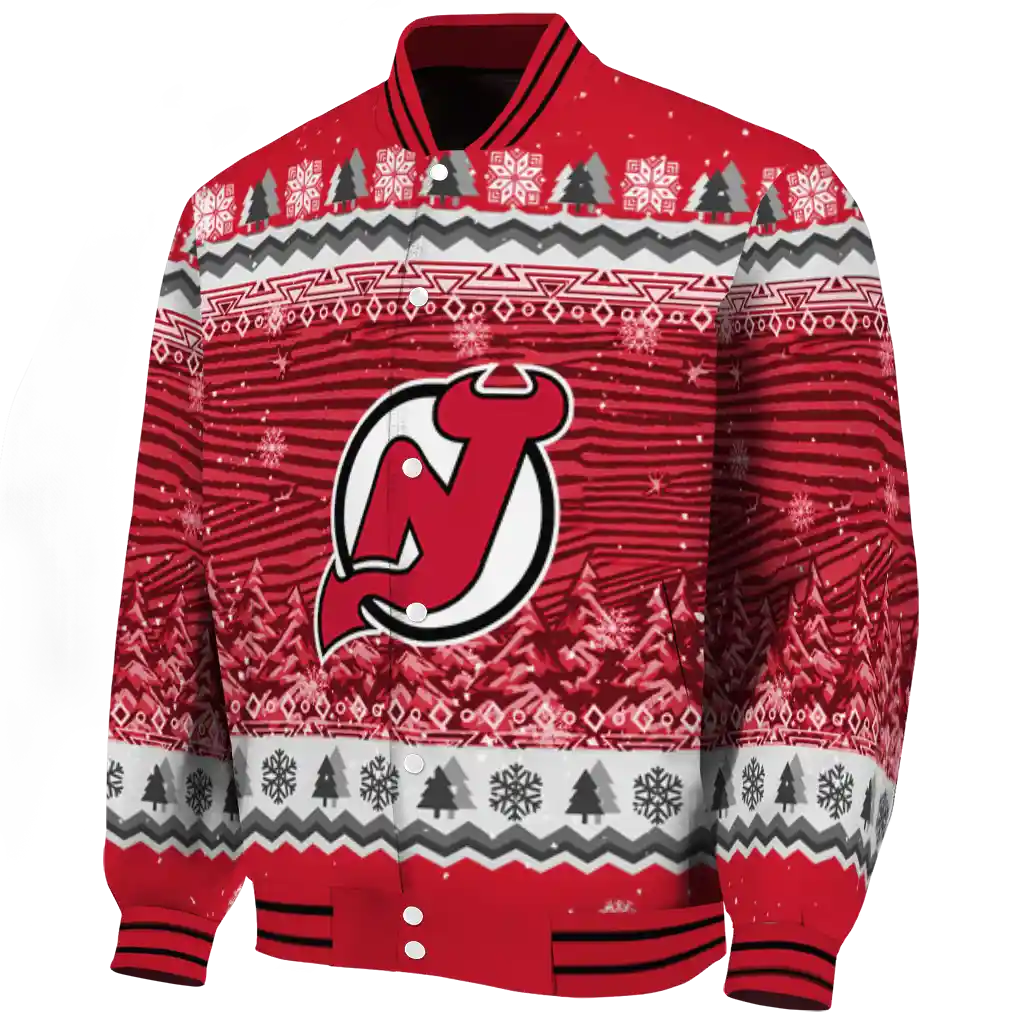 new jersey devils snowy pines red varsity jacket best selling new jersey devils snowy pines red varsity jacket best selling