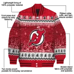 new jersey devils snowy pines red varsity jacket best selling