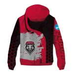 new mexico lobos grid streak red black windbreaker jacket best selling