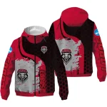 new mexico lobos grid streak red black windbreaker jacket best selling