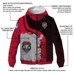 new mexico lobos grid streak red black windbreaker jacket best selling