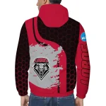 new mexico lobos grid streak red black windbreaker jacket best selling