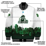 new mexico state aggies clovers pattern white green varsity jacket best selling