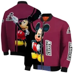 new mexico state aggies mickey mouse crimson bomber jacket best selling