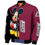 new mexico state aggies mickey mouse crimson bomber jacket best selling