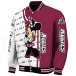 new mexico state aggies minnie mouse crimson varsity jacket best selling