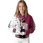 new mexico state aggies minnie mouse crimson varsity jacket best selling