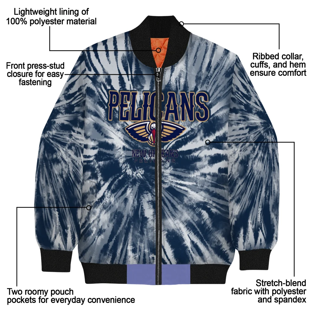 new orleans pelicans dynamic rings navy bomber jacket new arrival new orleans pelicans dynamic rings navy bomber jacket new arrival