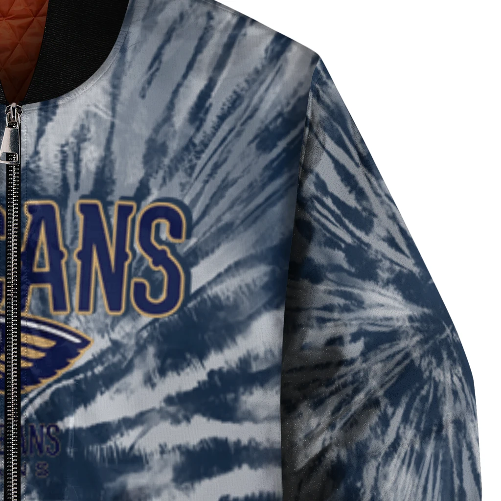 new orleans pelicans dynamic rings navy bomber jacket premium grade new orleans pelicans dynamic rings navy bomber jacket premium grade