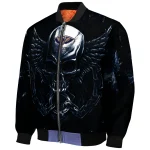 new orleans pelicans skull bite navy black bomber jacket best selling