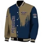 new orleans pelicans urban mark navy varsity jacket best selling
