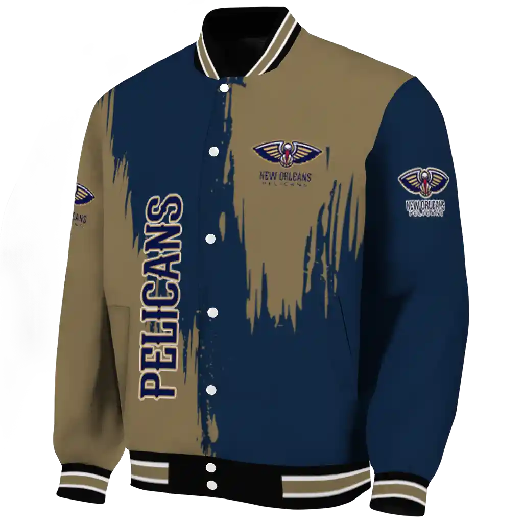 new orleans pelicans urban mark navy varsity jacket best selling new orleans pelicans urban mark navy varsity jacket best selling