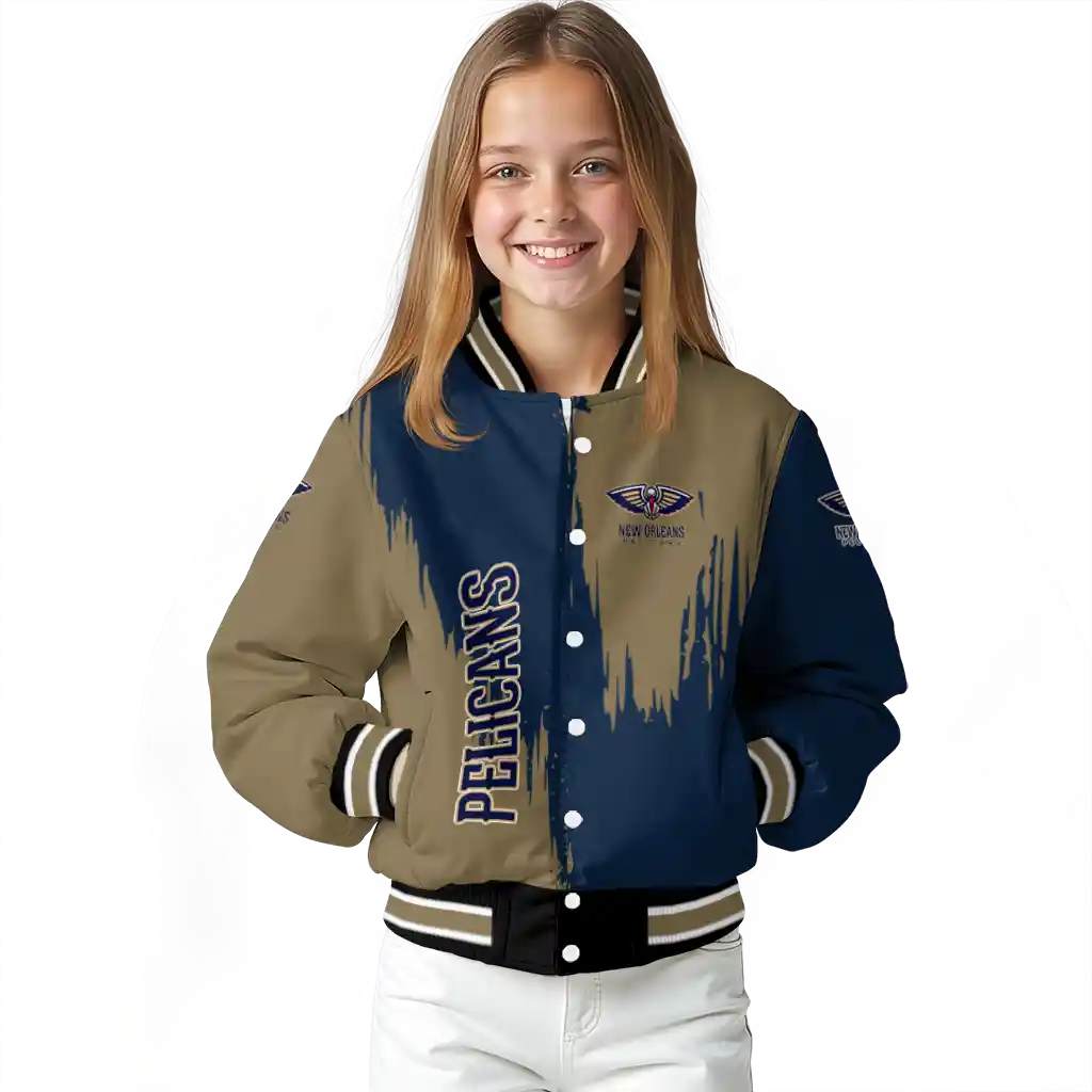 new orleans pelicans urban mark navy varsity jacket top rated new orleans pelicans urban mark navy varsity jacket top rated