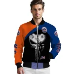 new york mets edgy mask blue black bomber jacket best selling