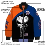new york mets edgy mask blue black bomber jacket best selling