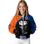 new york mets edgy mask blue black bomber jacket best selling