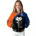 new york mets edgy mask blue black varsity jacket best selling