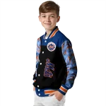 new york mets fire skull blue black varsity jacket best selling
