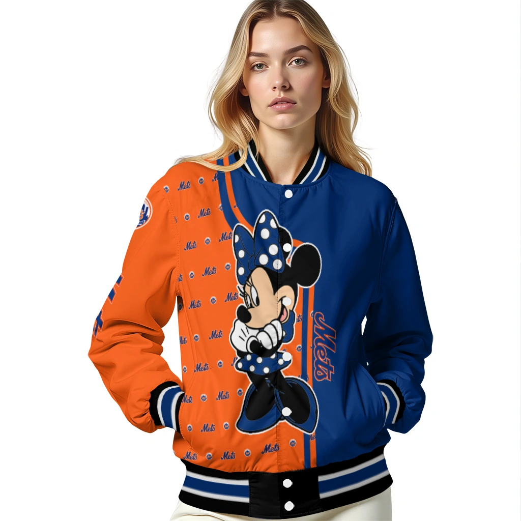 new york mets minnie mouse blue varsity jacket latest model new york mets minnie mouse blue varsity jacket latest model