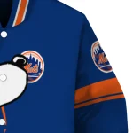 new york mets snoopy attitude blue varsity jacket best selling