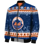 new york mets snowy pines blue bomber jacket best selling