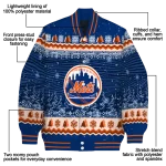new york mets snowy pines blue varsity jacket best selling