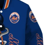 new york mets spooky grin blue varsity jacket best selling