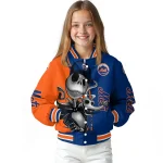 new york mets spooky grin blue varsity jacket best selling