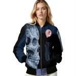 new york yankees fire skull navy black bomber jacket best selling