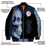 new york yankees fire skull navy black bomber jacket best selling