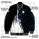 new york yankees grunge cut design navy black varsity jacket best selling