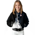 new york yankees grunge cut design navy black varsity jacket best selling