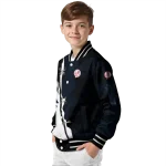 new york yankees grunge cut design navy black varsity jacket best selling