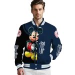 new york yankees mickey mouse navy varsity jacket best selling