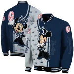 new york yankees minnie mouse navy varsity jacket best selling