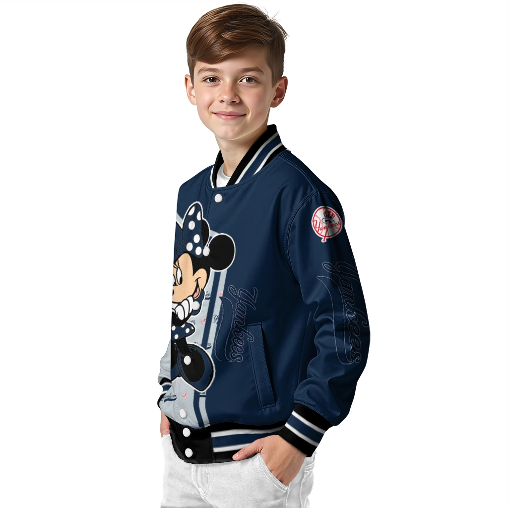 new york yankees minnie mouse navy varsity jacket trendy new york yankees minnie mouse navy varsity jacket trendy