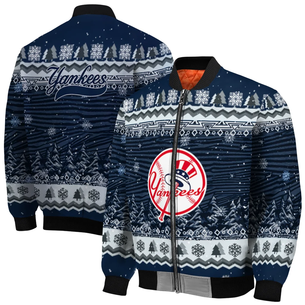 new york yankees snowy pines navy bomber jacket best selling new york yankees snowy pines navy bomber jacket best selling