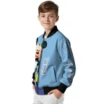 north carolina tar heels mickey mouse light blue bomber jacket best selling