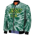 north dakota state bison dynamic rings green bomber jacket best selling