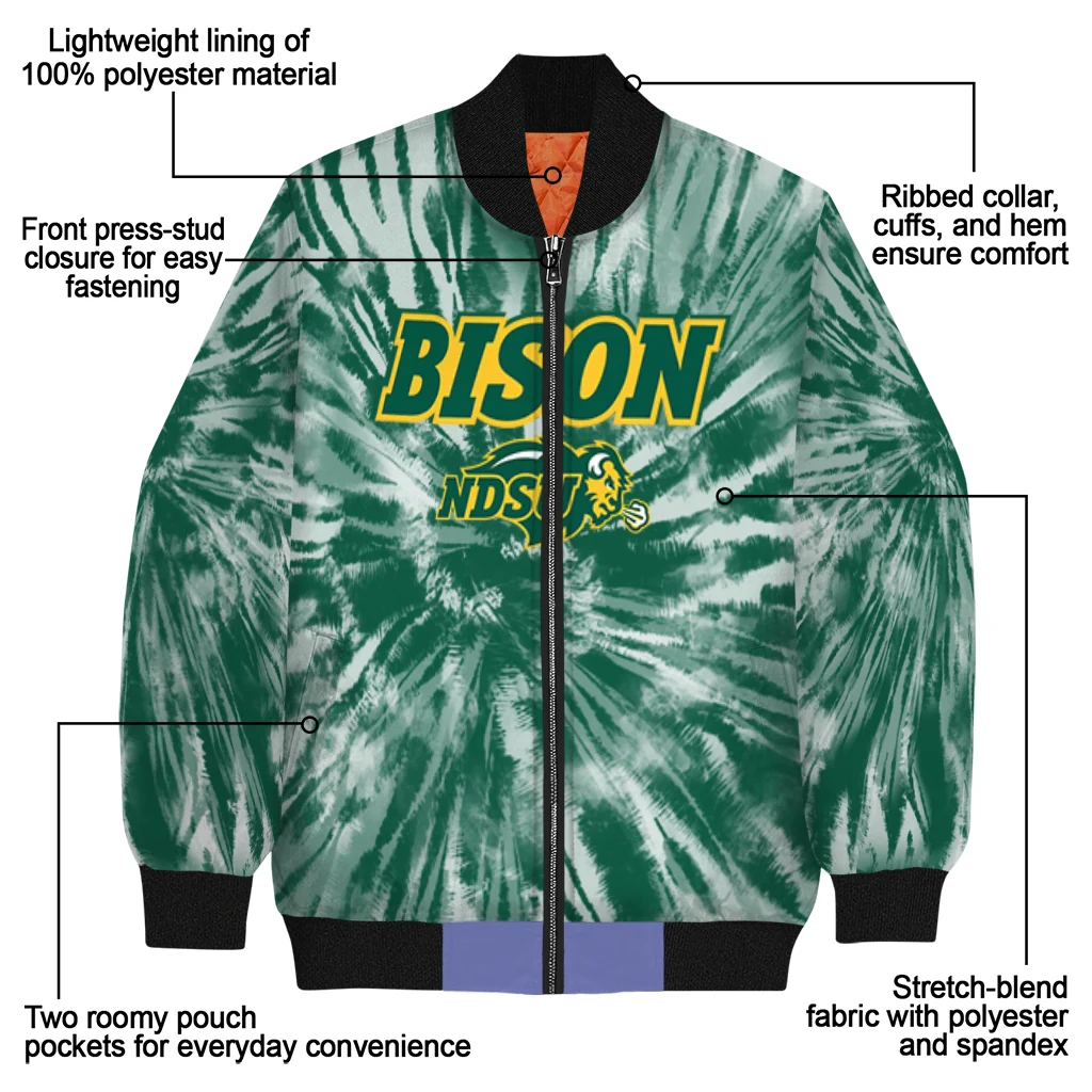 north dakota state bison dynamic rings green bomber jacket new arrival north dakota state bison dynamic rings green bomber jacket new arrival