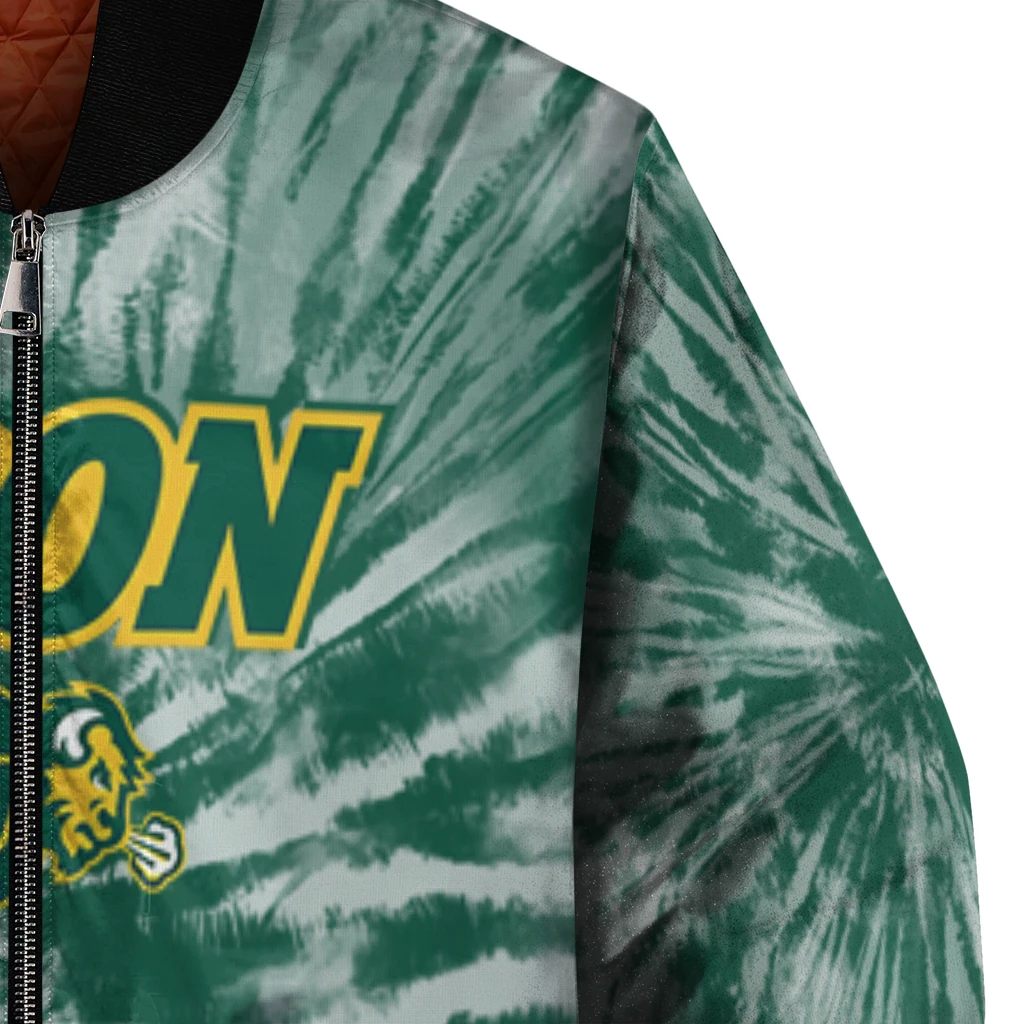 north dakota state bison dynamic rings green bomber jacket premium grade north dakota state bison dynamic rings green bomber jacket premium grade