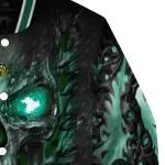 north dakota state bison inferno skull green black varsity jacket best selling