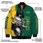 north dakota state bison spooky grin green bomber jacket best selling