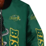 north dakota state bison spooky grin green bomber jacket best selling