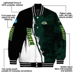 north dakota state bison torn texture print green black varsity jacket best selling