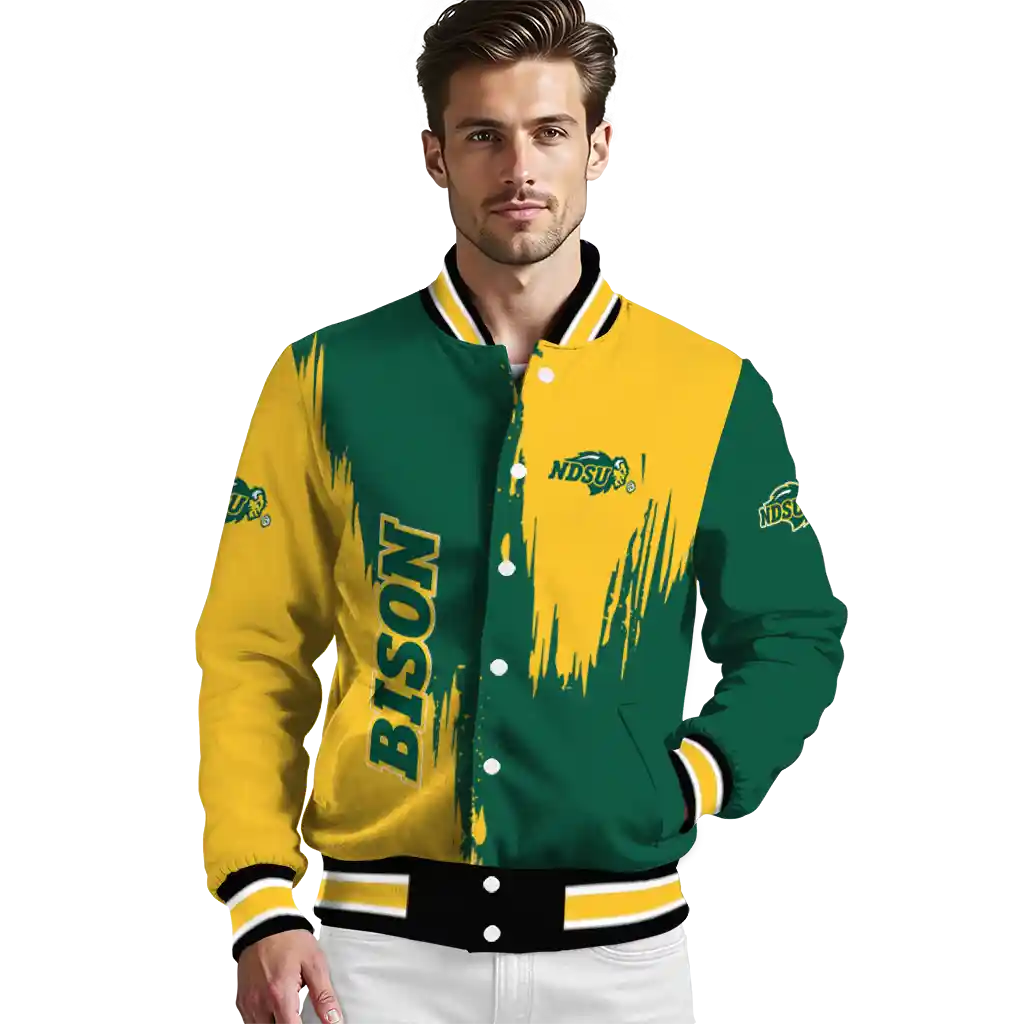 north dakota state bison urban mark green varsity jacket high quality north dakota state bison urban mark green varsity jacket high quality