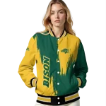 north dakota state bison urban mark green varsity jacket best selling