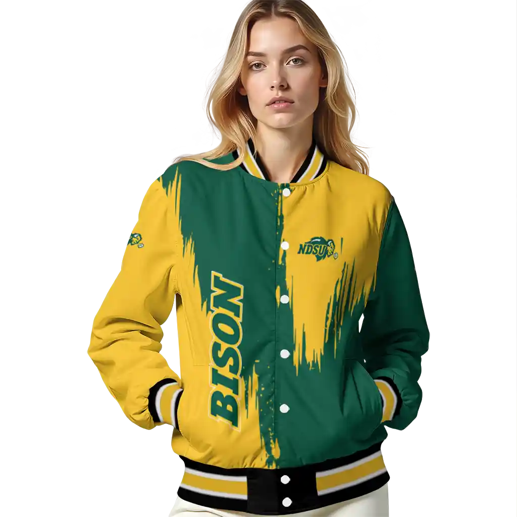 north dakota state bison urban mark green varsity jacket latest model north dakota state bison urban mark green varsity jacket latest model
