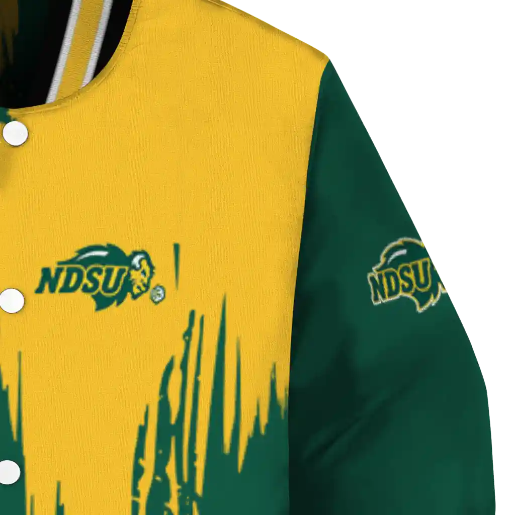 north dakota state bison urban mark green varsity jacket premium grade north dakota state bison urban mark green varsity jacket premium grade